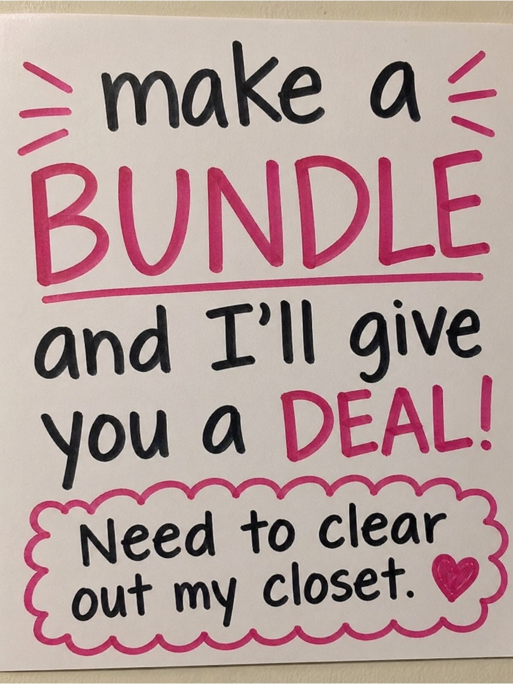 Bundle deal